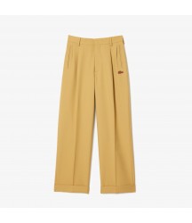 Lacoste x le FLEUR Tapered Pleat Pants Lacoste Outlet Yellow TEI HH970351TEI