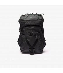 Men's Canvas Backpack Lacoste Outlet Noir vert M68 NU4432TJM68