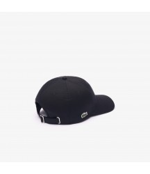 Unisex 3D Embroidered Cotton Twill Baseball Cap Lacoste Outlet Black 031 RK034251031