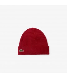 Ribbed Wool Hat Lacoste Outlet Bordeaux 476 RB000151476