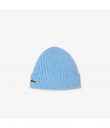 Ribbed Wool Hat Lacoste Outlet Pastel Blue HBP RB000151HBP