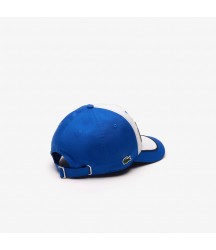 Unisex 3D Embroidered Baseball Cap Lacoste Outlet White Blue Navy Blue ITX RK034351ITX