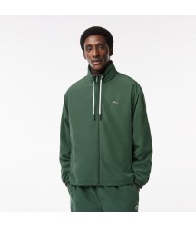 Men's Detachable Hood Water-Resistant Jacket Lacoste Outlet Dark Green SMI BH167951SMI