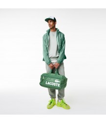 Men's Detachable Hood Water-Repellent Jacket Lacoste Outlet Khaki Green KX5 BH054051KX5
