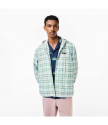 Men’s Checked Jacket Lacoste Outlet White 2CQ BH5464512CQ