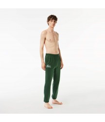 Men's Cotton Fleece Lounge Joggers Lacoste Outlet Mens Loungewear Pajamas/Dark Green Green RIV 3H542251RIV