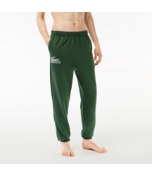 Men's Cotton Fleece Lounge Joggers Lacoste Outlet Mens Loungewear Pajamas/Dark Green Green RIV 3H542251RIV