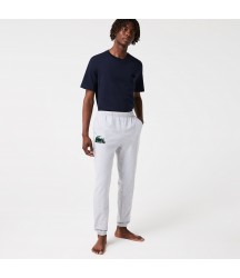 Men's Cotton Fleece Lounge Joggers Lacoste Outlet Mens Loungewear Pajamas/Grey Chine Green Y9K 3H542251Y9K