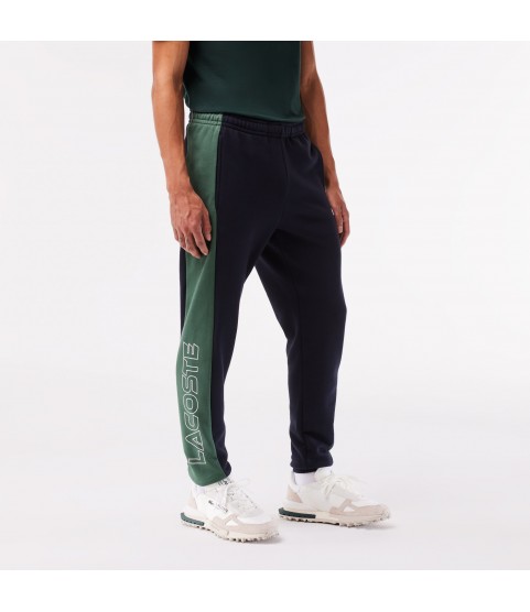 Men's Colorblock Sweatpants Lacoste Outlet Navy Blue Dark Green MI7 XH142851MI7
