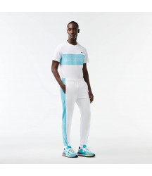 Men's Colorblock Sweatpants Lacoste Outlet White Blue RI6 XH142851RI6