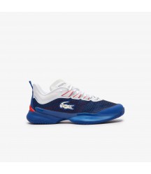 Men's AG-LT23 Ultra Tennis Shoes Lacoste Outlet BLUWHTRED 5A2 47SMA00285A2