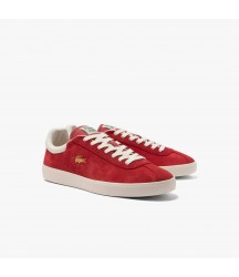 Men's Baseshot Premium Suede Sneakers Lacoste Outlet REDOFF WHT 262 46SMA0078262