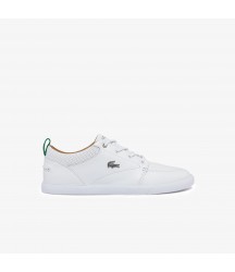 Men's Bayliss Leather Perforated Collar Sneakers Lacoste Outlet WHITEWHITE 21G 37CMA007321G