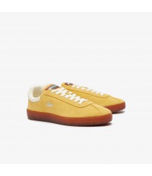 Men's Baseshot Suede Sneakers Lacoste Outlet YLWGUM AGB 47SMA0041AGB
