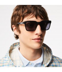Men's Rectangle Active Line Sunglasses Lacoste Outlet BLACKBLUE 002 L967S002