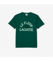 Lacoste x le FLEUR Jersey T-shirt Lacoste Outlet Green 3M2 TH6485513M2