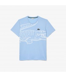 Men's Big Fit Jersey T-Shirt Lacoste Outlet Pastel Blue HBP TH036151HBP Lacoste Outlet Pastel Blue HBP TH036151HBP