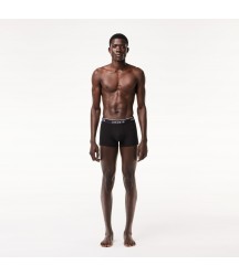 Men's 3-Pack Trunks Lacoste Outlet Mens Underwear Socks/Black 031 5H338951031