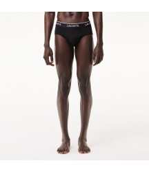 Men's 3-Pack Briefs Lacoste Outlet Mens Underwear Socks/Black 031 8H347251031