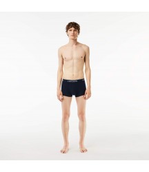 Men's 3-Pack Trunks Lacoste Outlet Mens Underwear Socks/Blue White Navy Blue PIY 5H338951PIY