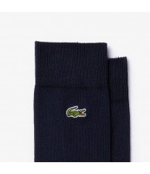 Men's Embroidered Crocodile Cotton Blend Socks Lacoste Outlet Mens Underwear Socks/Navy Blue 166 RA780551166