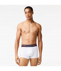 Men's 3-Pack Iconic Multicolor Waist Boxer Briefs Lacoste Outlet Mens Underwear Socks/Navy Blue White 525 5H341351525