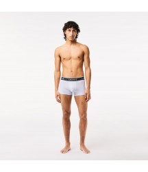 Men's 3-Pack Trunks Lacoste Outlet Mens Underwear Socks/Purple Navy Blue Grey Chine GGJ 5H338951GGJ