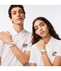 Lacoste.12.12 x Netflix Sex Education 3 Hands Silicone Watch Lacoste Outlet White 000 2011265000