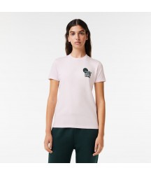 Lacoste  EleVen by Venus Cotton T-Shirt Lacoste Outlet Light Pink YUR TF656151YUR