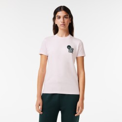 Lacoste  EleVen by Venus Cotton T-Shirt Lacoste Outlet Light Pink YUR TF656151YUR