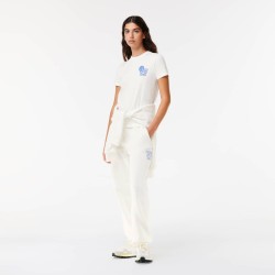 Lacoste  EleVen by Venus Cotton T-Shirt Lacoste Outlet White 70V TF65615170V