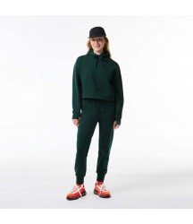 Women's Cotton Jersey Joggers Lacoste Outlet Forest Green YZP XF034351YZP