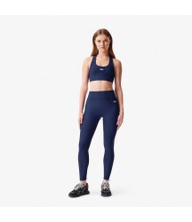 Women's Lacoste x Bandier Ribbed Leggings Lacoste Outlet Navy Blue 166 OF895451166