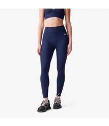 Women's Lacoste x Bandier Ribbed Leggings Lacoste Outlet Navy Blue 166 OF895451166
