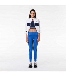 Women's Colorblock Ultra-Dry Stretch Sport Leggings Lacoste Outlet Navy Blue Blue IUV OF739151IUV