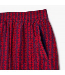 Women's Monogram Print Ombre Sweatpants Lacoste Outlet Red Blue Navy Blue QJI XF350151QJI