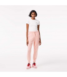 Women's Cotton Jersey Joggers Lacoste Outlet Waterlily Pink KF9 XF034351KF9