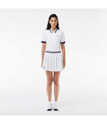 Sport Skirt With Integrated Piqué Shorty Lacoste Outlet White 001 JF099051001
